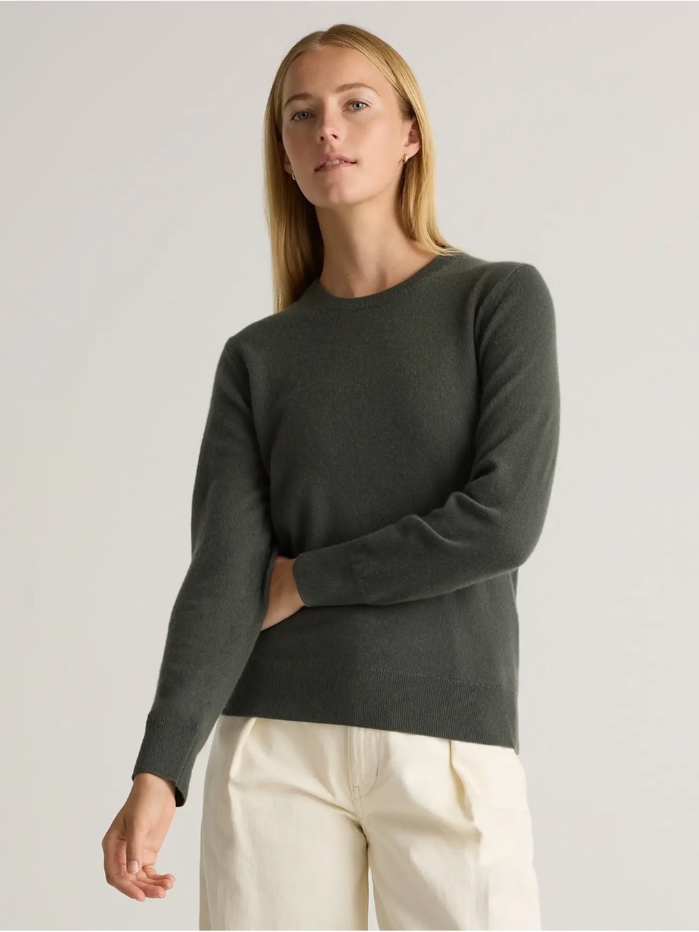 Quince Mongolian Cashmere Crewneck Sweater